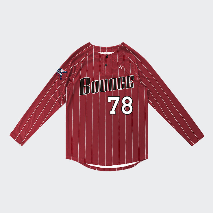 Long Sleeve Satin Baseball Shirt
