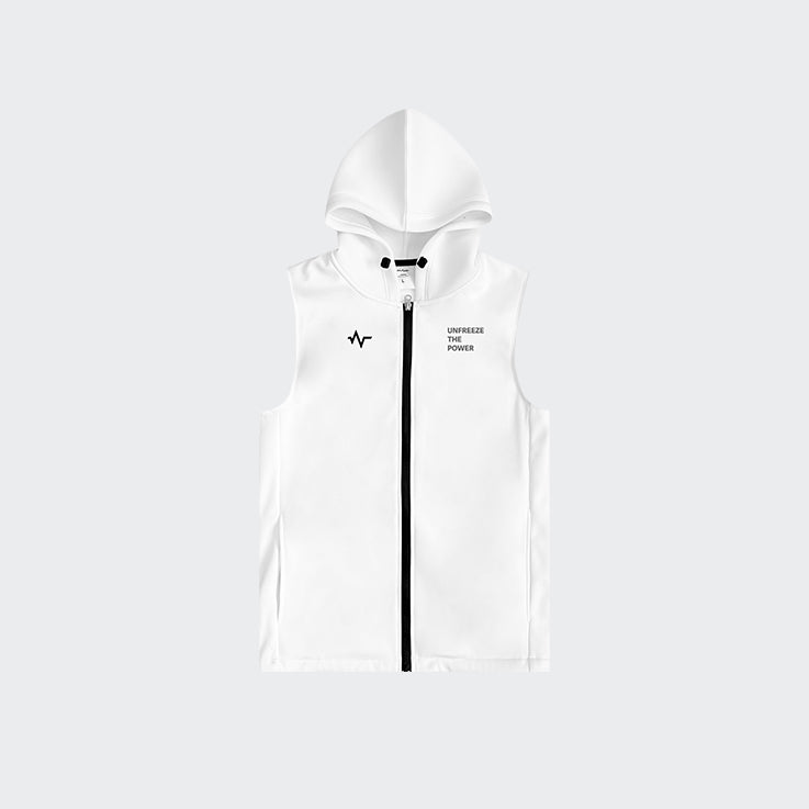 Sleeveless Full-Zip Hoodie